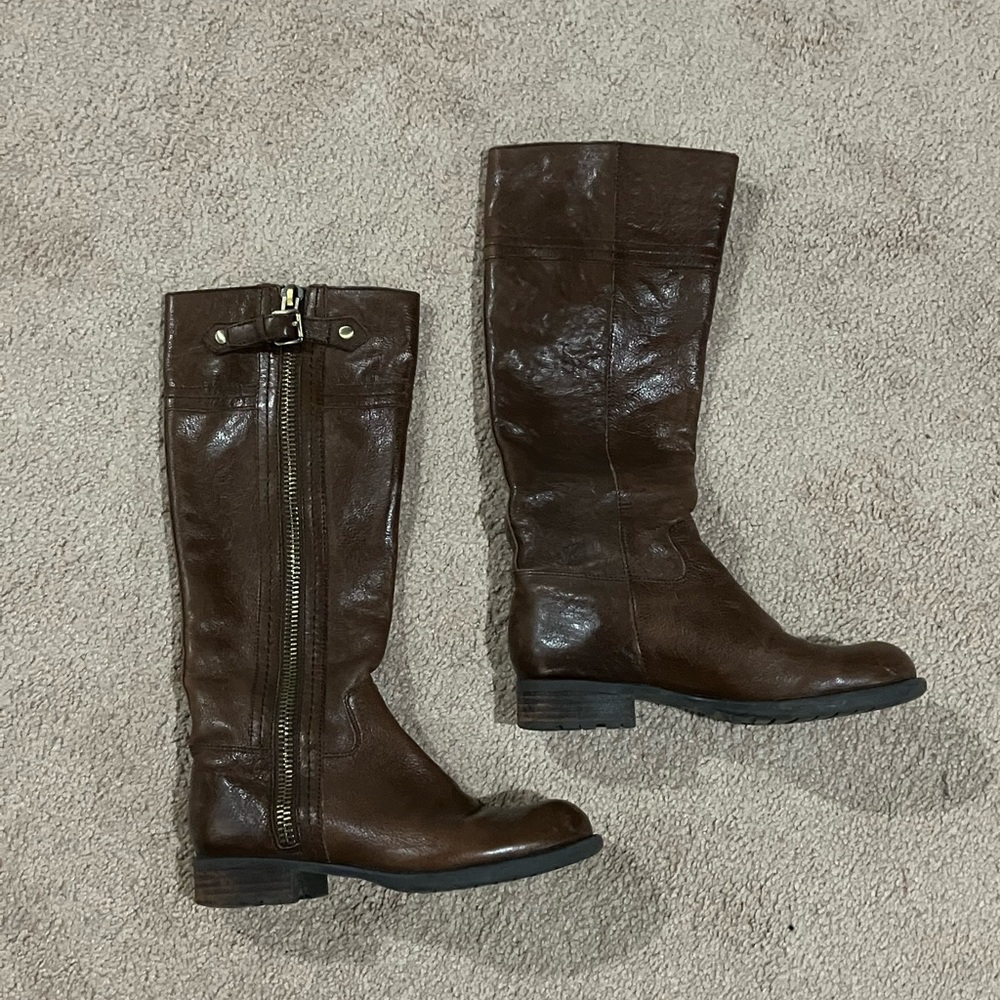 Franco Sarto leather riding boots size 6